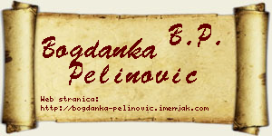 Bogdanka Pelinović vizit kartica